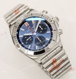 Superclone GF Factory Breitling Chronomat Blue Dial Asia7750 Watch with Rouleaux Bracelet